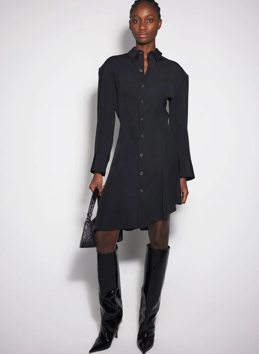 Dresses & Catsuits|MUGLER black backless shirt dress