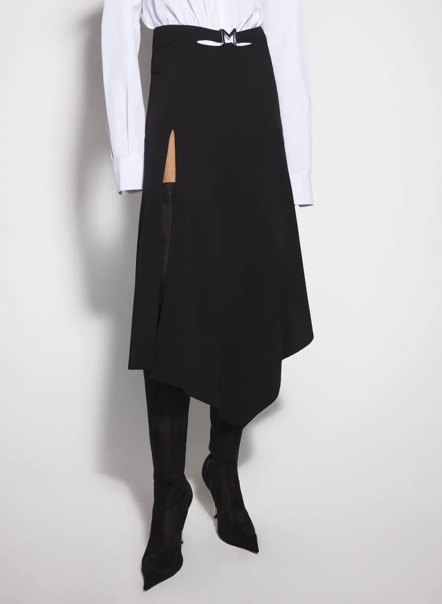 Skirts & Shorts|MUGLER black m slitted skirt