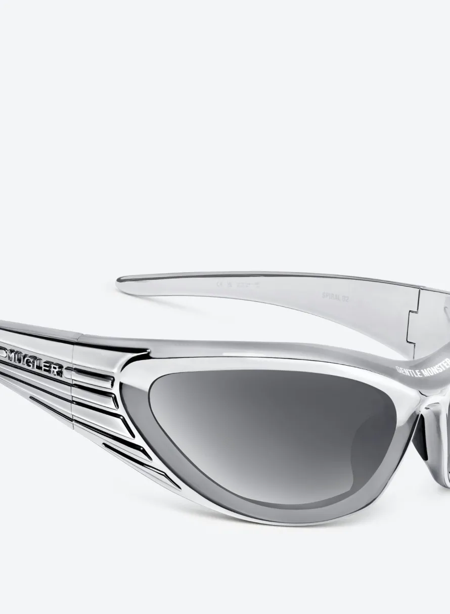 Mugler X Gentle Monster|MUGLER Spiral 02 CS1