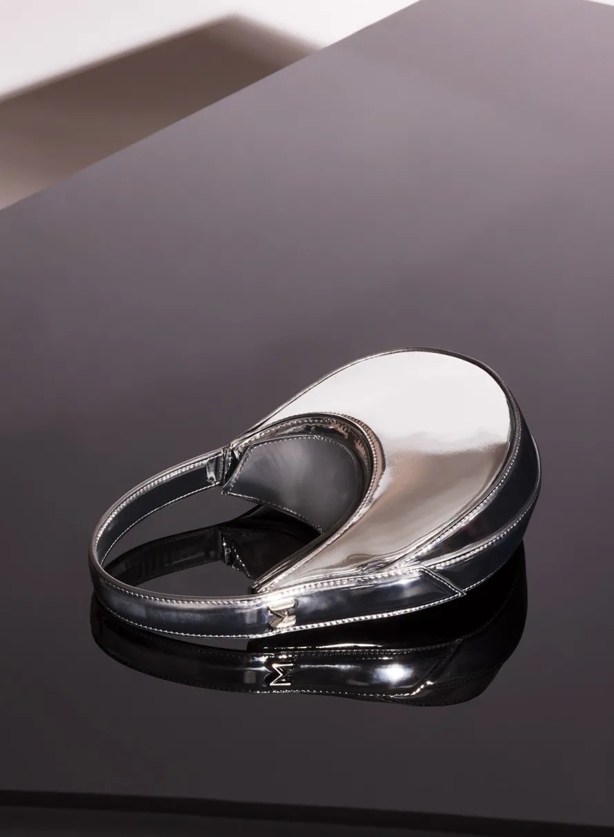 Bags|MUGLER chrome mini smooth spiral curve 02