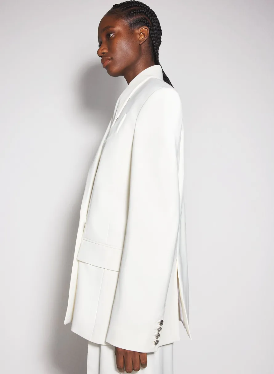 Jackets & Coats|MUGLER off-white oversized tailored jacket