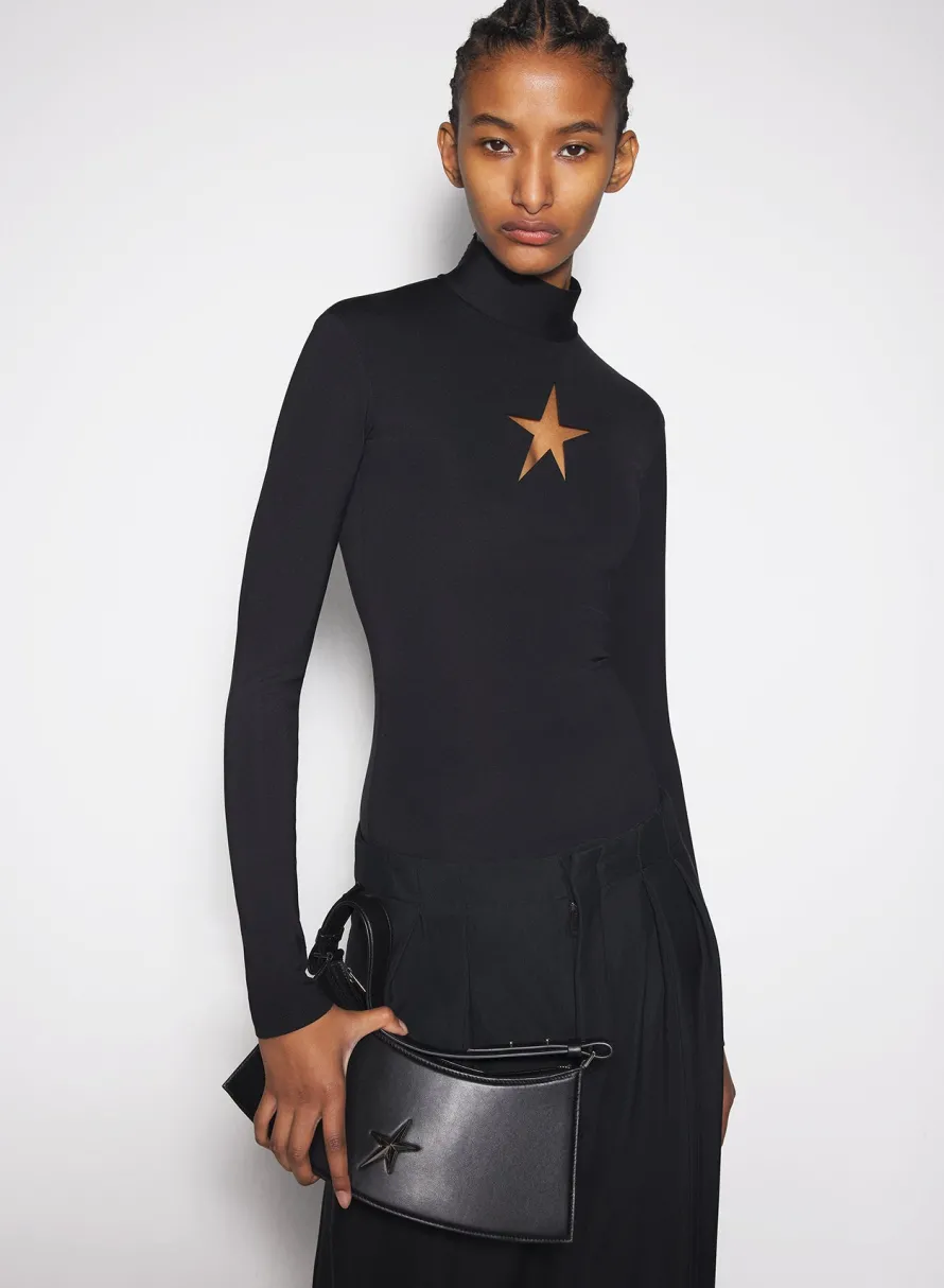 Tops|MUGLER black star top