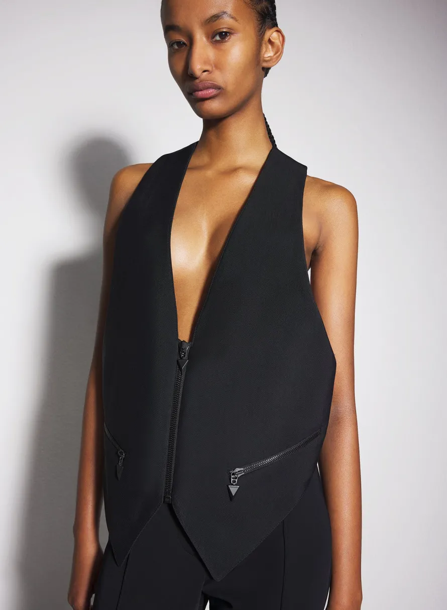 Jackets & Coats|MUGLER black tailored vest