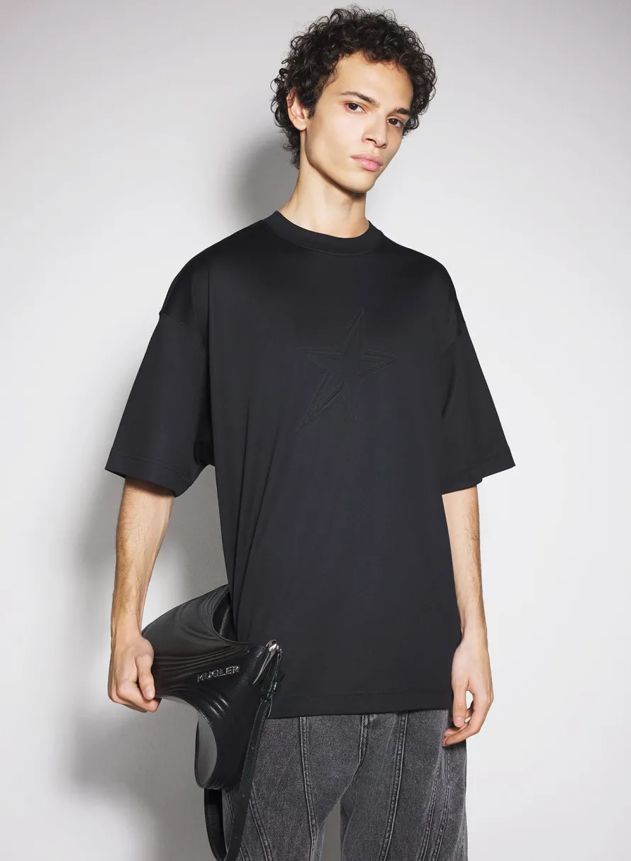 Tops|Tops|MUGLER black star T-shirt